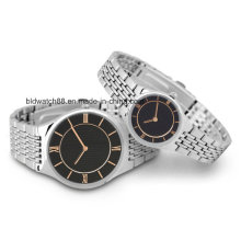 Изготовленный на заказ металл наручные часы для мужчин и дамы